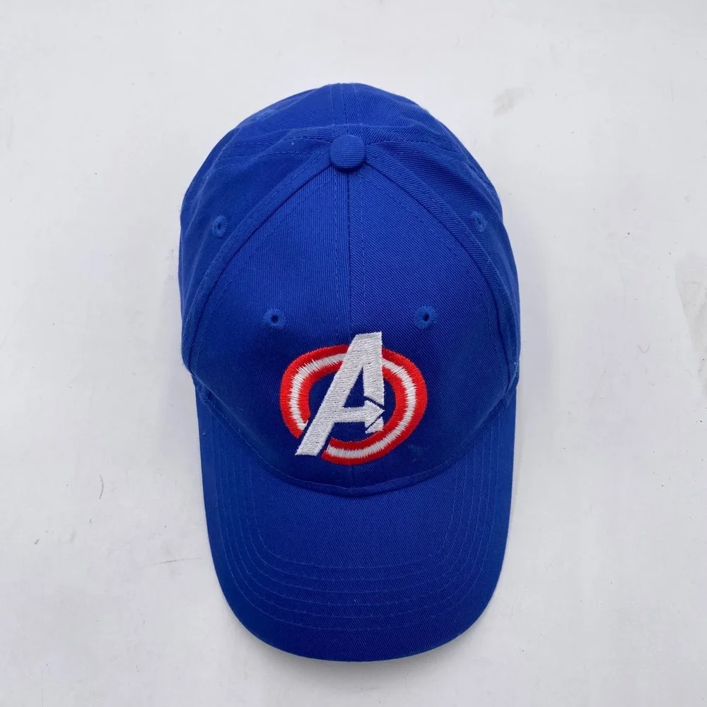 AVENGERS Port & Company Marvel Avengers Baseball Hat Youth Blue Cotton‎ Logo Cap